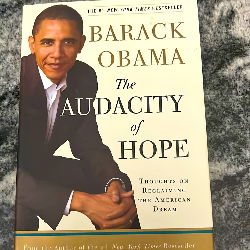 Barack Obama hardcover unused book. $15 Audacity of Hope bestseller